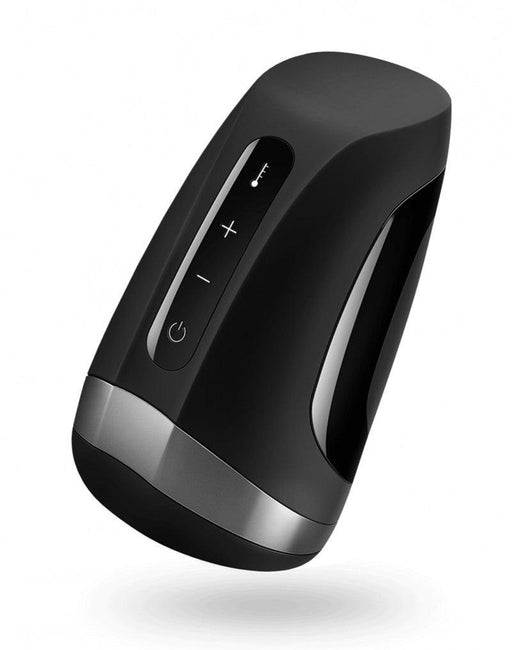 Satisfyer - Men Masturbator - Verwarmend En Vibrerend - Zwart-Laced-up.nl