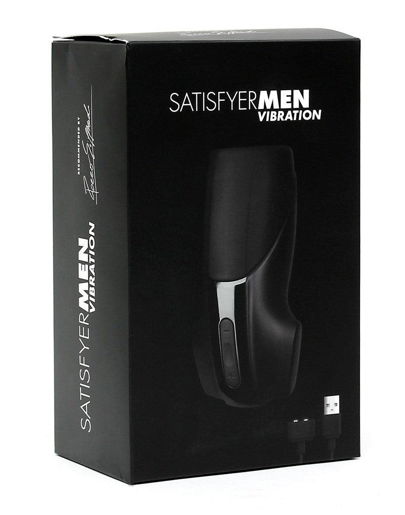 Satisfyer - Men Masturbator Vibrerend - Zwart-Laced-up.nl