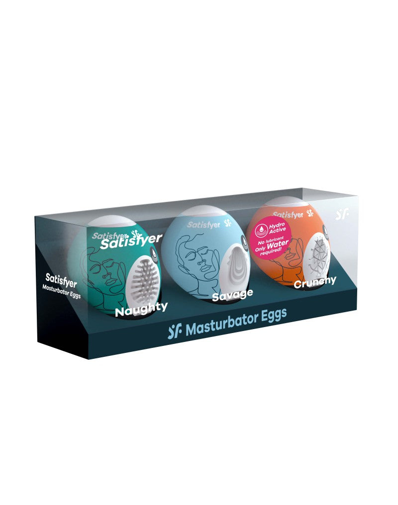 Satisfyer - Mini Masturbator - 3 Stuks - Naughty, Savage, Crunchy-Laced-up.nl