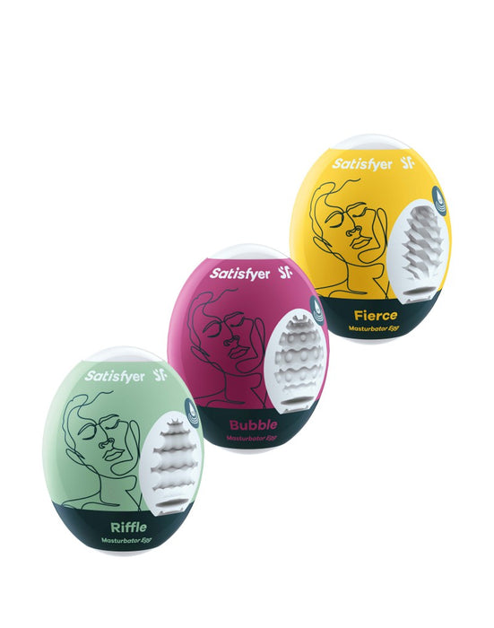 Satisfyer - Mini Masturbator - 3 Stuks - Riffle, Bubble, Fierce-Laced-up.nl