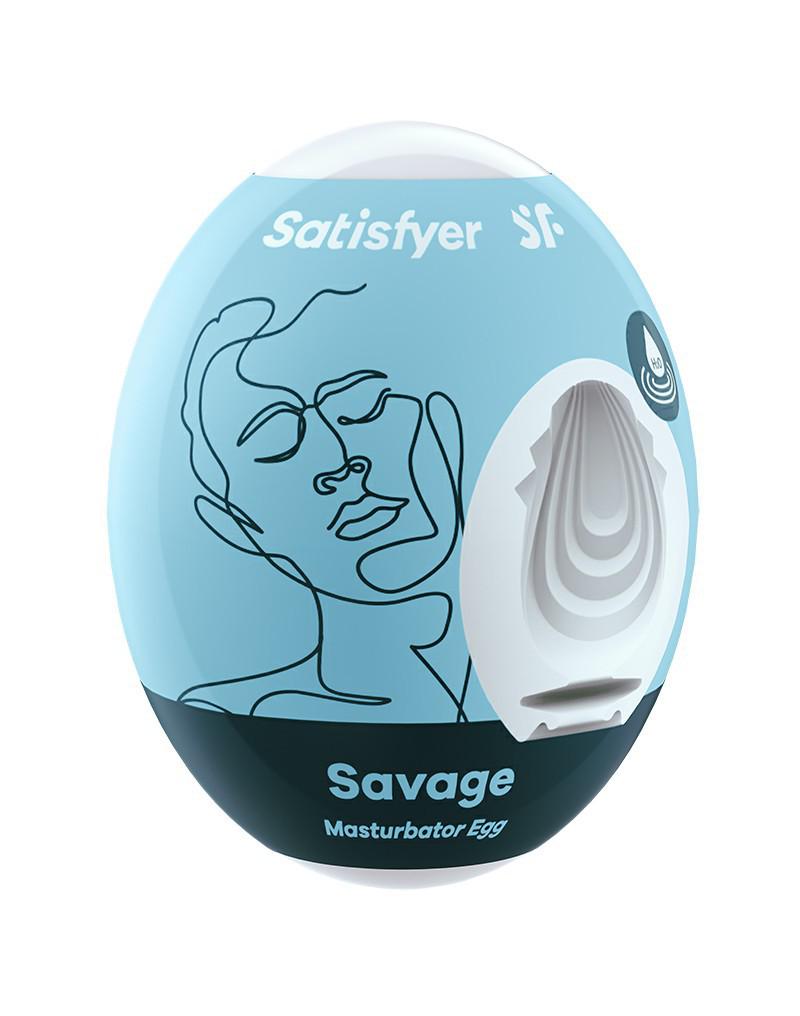 Satisfyer - Mini Masturbator Savage - Lichtblauw-Laced-up.nl