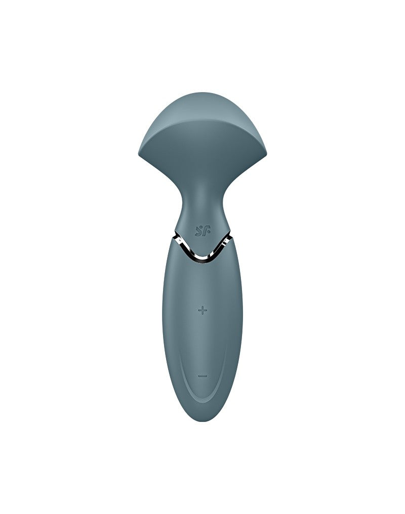 Satisfyer - Mini Wand-er - Wand Vibrator - Grijs-Laced-up.nl