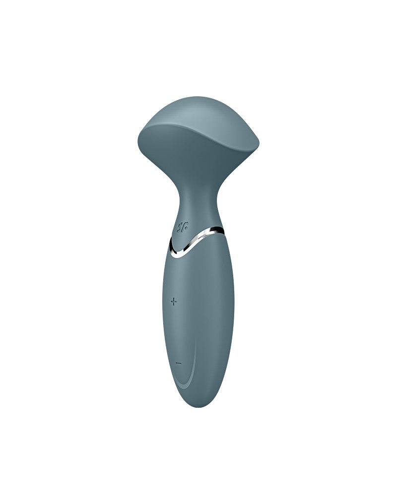 Satisfyer - Mini Wand-er - Wand Vibrator - Grijs-Laced-up.nl