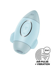 Satisfyer - Mission Control - Luchtdruk Vibrator - Lichtblauw-Laced-up.nl