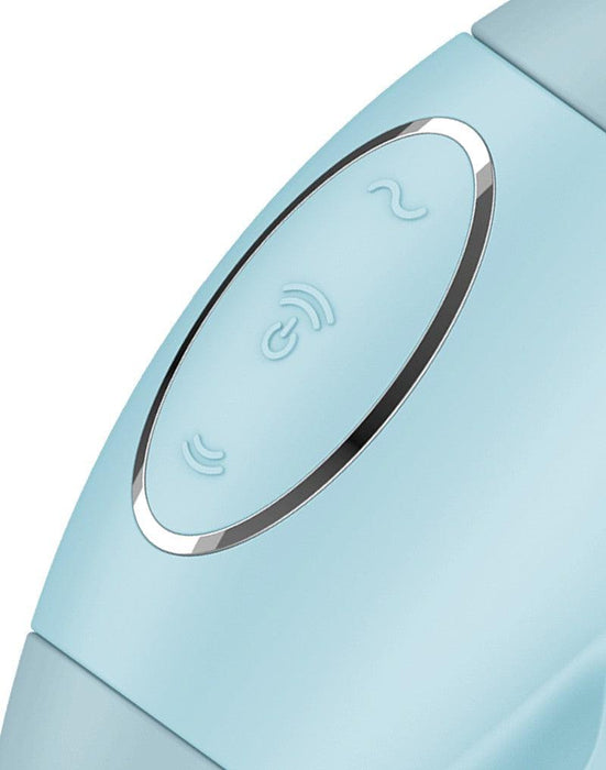 Satisfyer - Mission Control - Luchtdruk Vibrator - Lichtblauw-Laced-up.nl