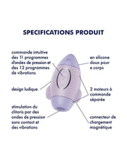 Satisfyer - Mission Control - Luchtdruk Vibrator - Lila-Laced-up.nl