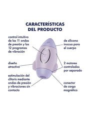 Satisfyer - Mission Control - Luchtdruk Vibrator - Lila-Laced-up.nl