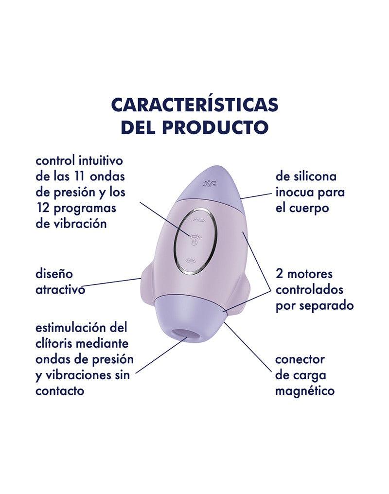 Satisfyer - Mission Control - Luchtdruk Vibrator - Lila-Laced-up.nl