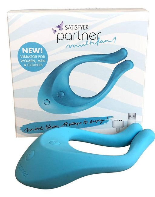 Satisfyer - Multifun 1 - Partner Vibrator - Lichtblauw-Laced-up.nl