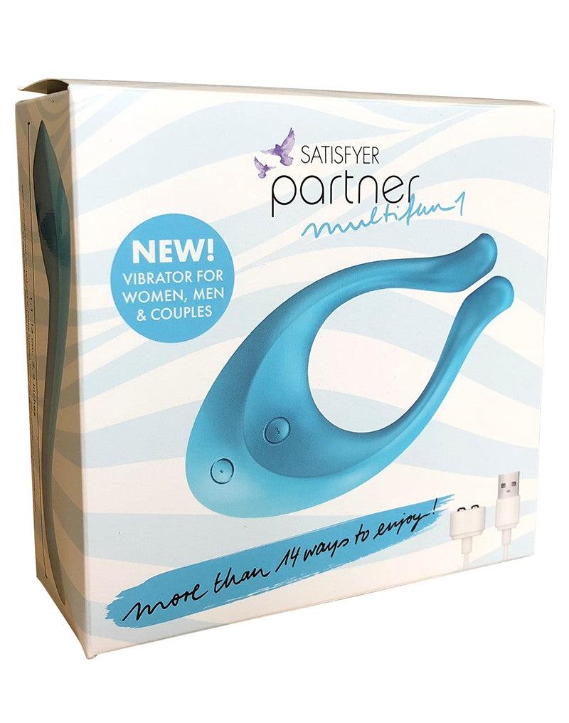 Satisfyer - Multifun 1 - Partner Vibrator - Lichtblauw-Laced-up.nl