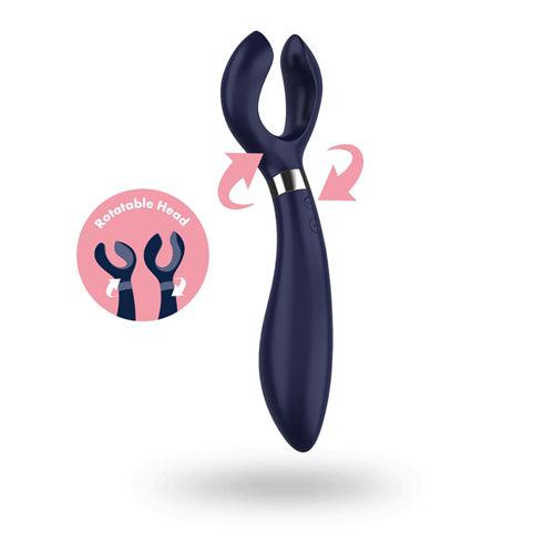 Satisfyer - Multifun 3 - Partner Vibrator - Blauw-Laced-up.nl