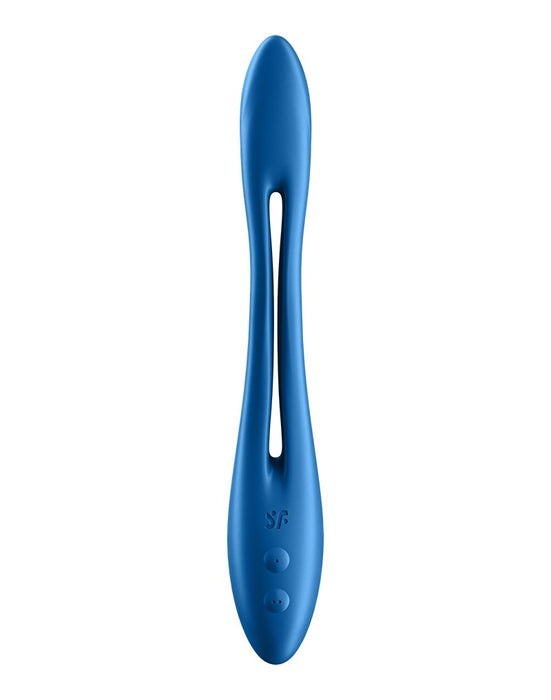 Satisfyer - Elastic Game - Multifunctionele Buigbare Vibrator - Blauw-Laced-up.nl
