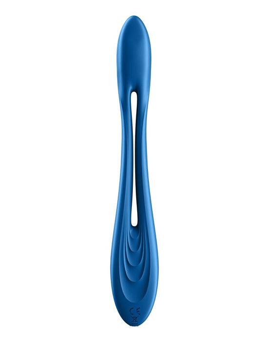 Satisfyer - Elastic Game - Multifunctionele Buigbare Vibrator - Blauw-Laced-up.nl
