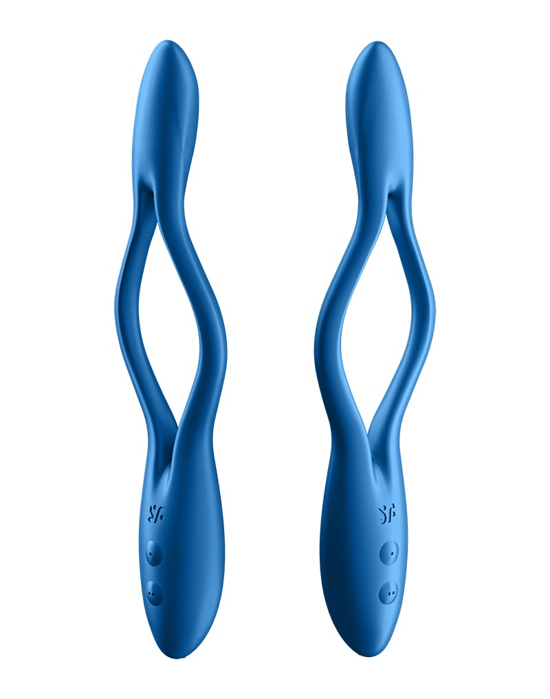 Satisfyer - Elastic Game - Multifunctionele Buigbare Vibrator - Blauw-Laced-up.nl