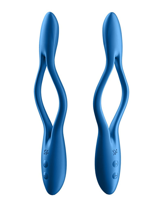 Satisfyer - Elastic Game - Multifunctionele Buigbare Vibrator - Blauw-Laced-up.nl
