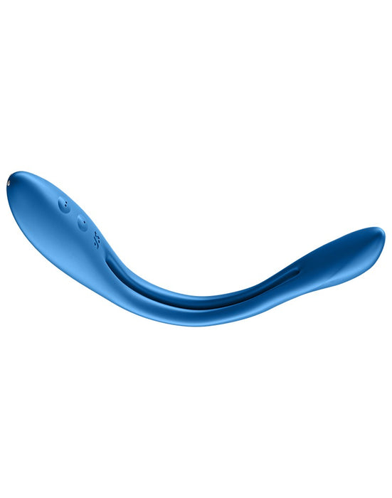 Satisfyer - Elastic Game - Multifunctionele Buigbare Vibrator - Blauw-Laced-up.nl