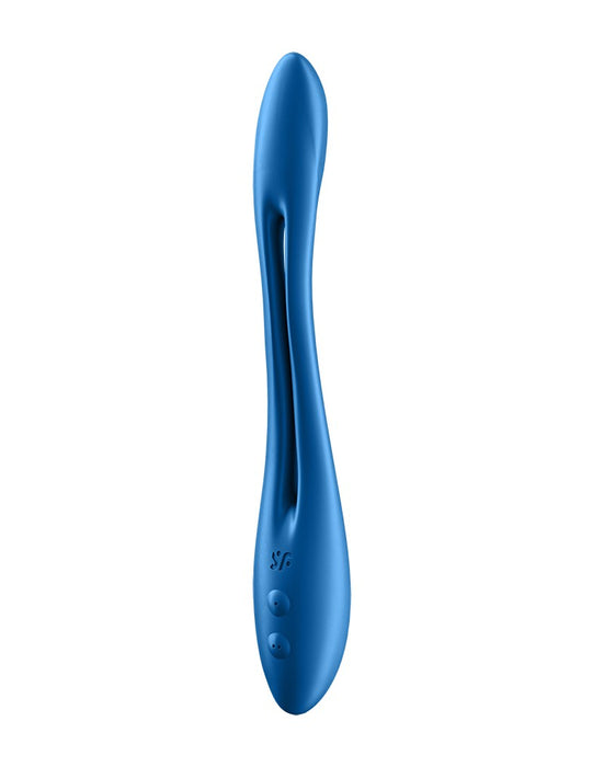 Satisfyer - Elastic Game - Multifunctionele Buigbare Vibrator - Blauw-Laced-up.nl