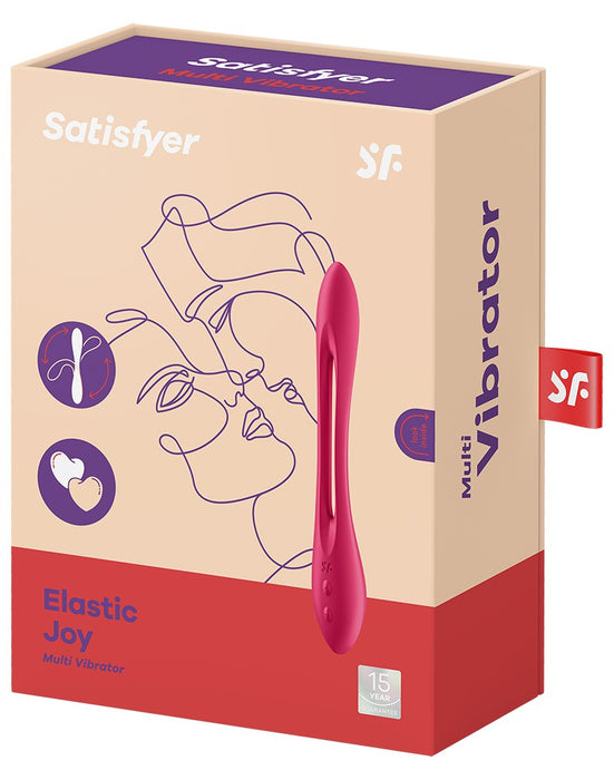 Satisfyer - Elastic Game - Multifunctionele Buigbare Vibrator - Rood-Laced-up.nl