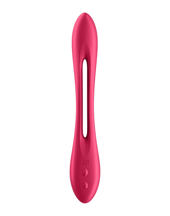Satisfyer - Elastic Game - Multifunctionele Buigbare Vibrator - Rood-Laced-up.nl
