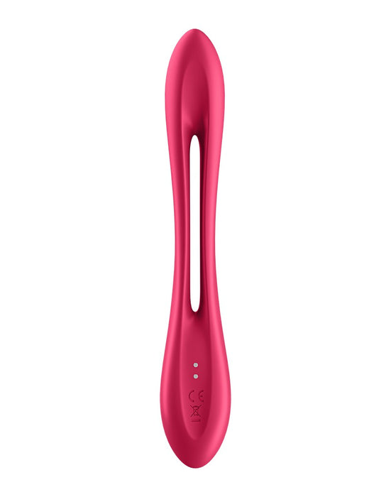 Satisfyer - Elastic Game - Multifunctionele Buigbare Vibrator - Rood-Laced-up.nl