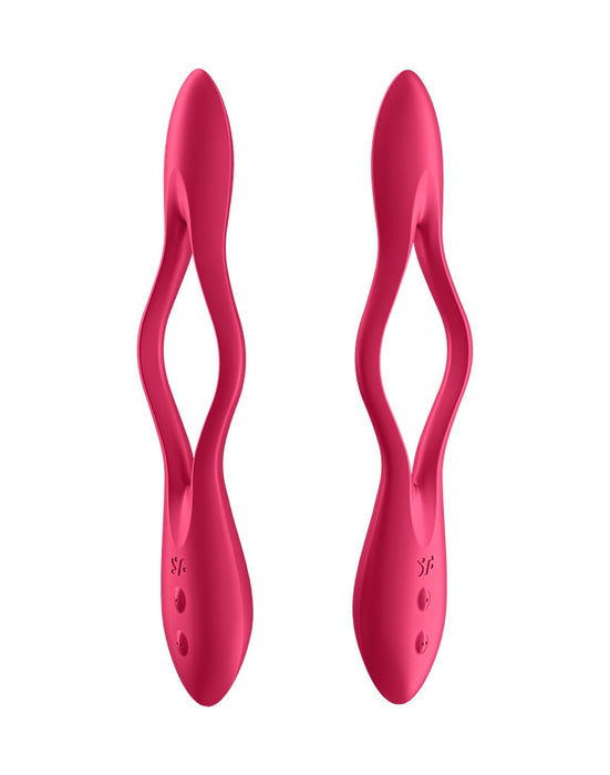 Satisfyer - Elastic Game - Multifunctionele Buigbare Vibrator - Rood-Laced-up.nl