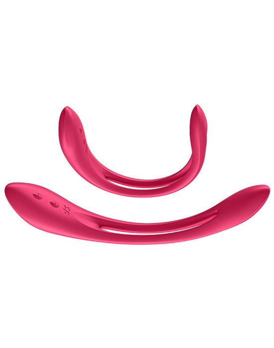 Satisfyer - Elastic Game - Multifunctionele Buigbare Vibrator - Rood-Laced-up.nl
