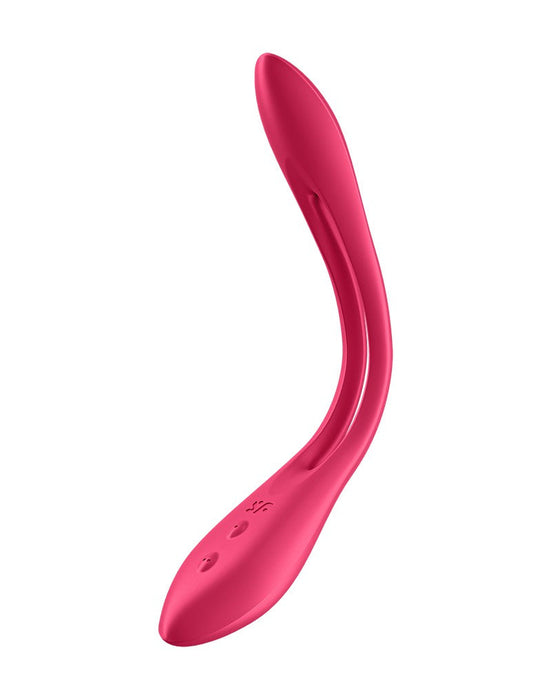 Satisfyer - Elastic Game - Multifunctionele Buigbare Vibrator - Rood-Laced-up.nl