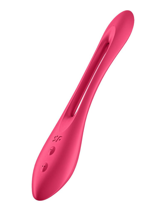 Satisfyer - Elastic Game - Multifunctionele Buigbare Vibrator - Rood-Laced-up.nl