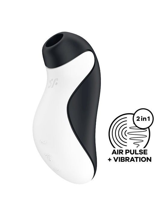 Satisfyer - Orca Luchtdruk Vibrator - Zwart/Wit-Laced-up.nl
