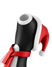 Satisfyer - Penguin - Holiday Edition - Luchtdruk Stimulator - Zwart/Rood/Wit-Erotiekvoordeel.nl