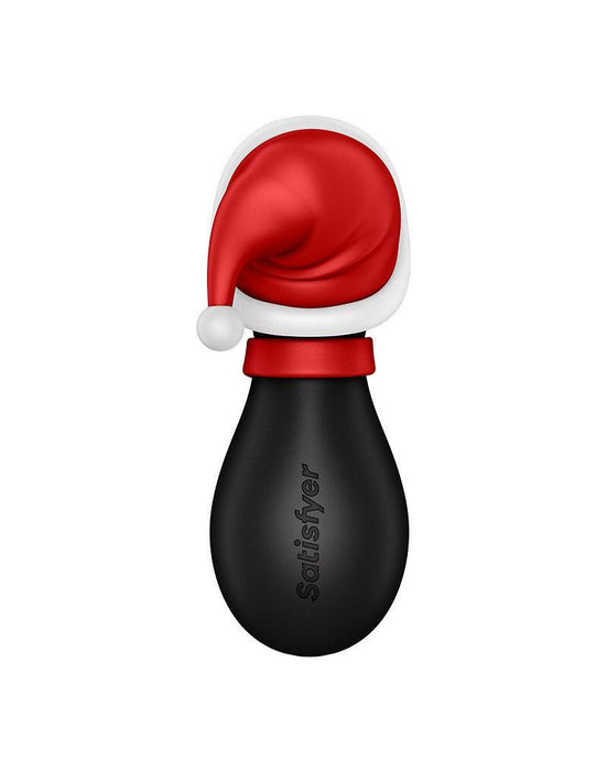 Satisfyer Penguin - Holiday Edition - Luchtdruk Stimulator - USB-oplaadbaar - Zwart, Rood & Wit-Laced-up.nl