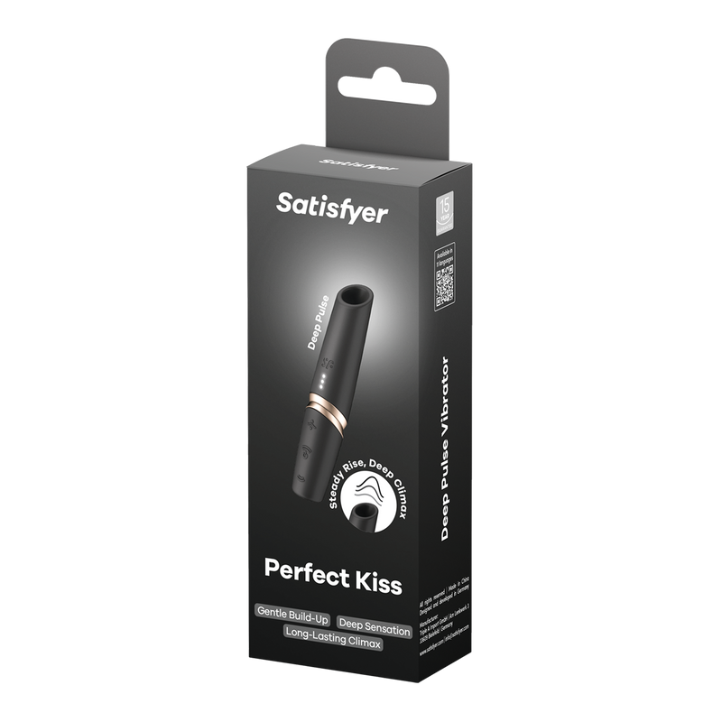 Satisfyer - Perfect Kiss – 3D Air Pulse Vibrator - Lipstick Design-Erotiekvoordeel.nl