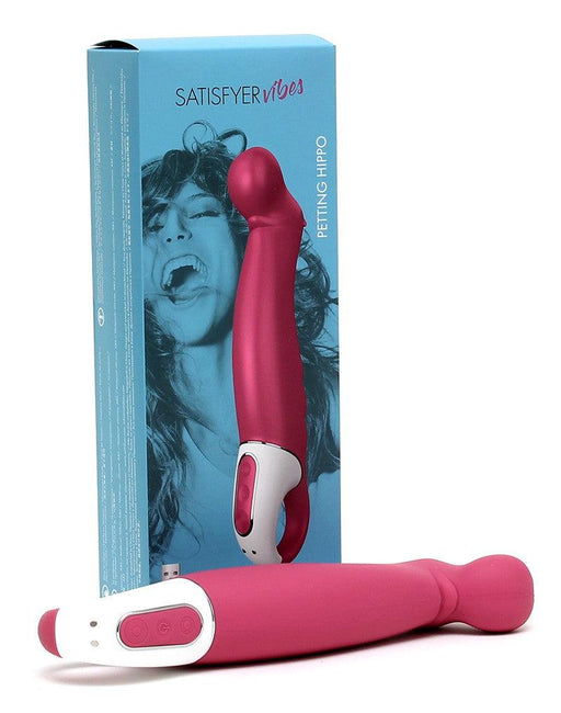 Satisfyer - Petting Hippo - G-spot Vibrator - Fuchsia-Laced-up.nl