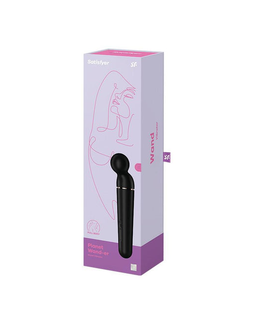 Satisfyer - Planet Wand-er - Wand Vibrator - Zwart-Laced-up.nl