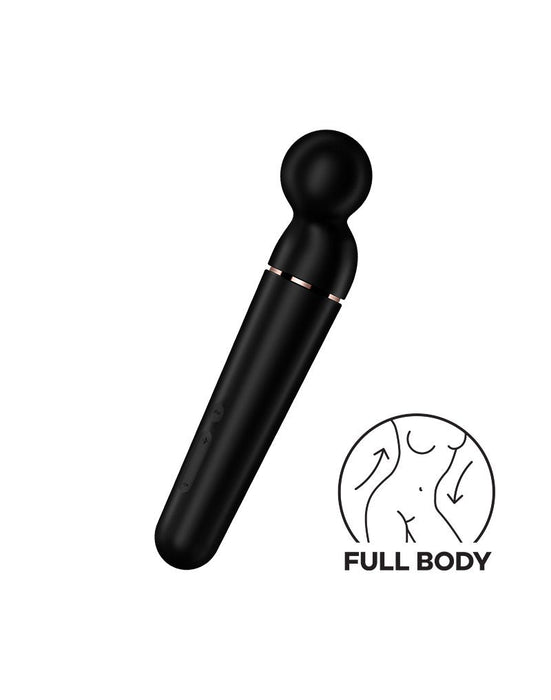 Satisfyer - Planet Wand-er - Wand Vibrator - Zwart-Laced-up.nl