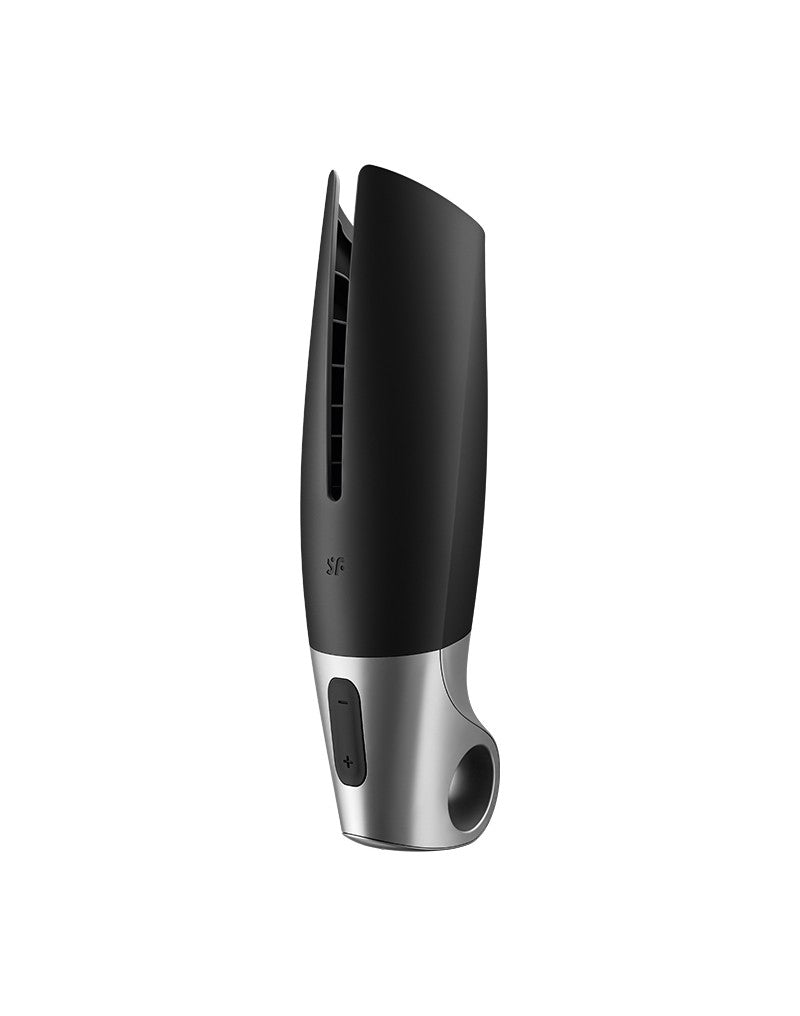 Satisfyer - Power Masturbator - Met App Control - Zwart/Zilver-Laced-up.nl