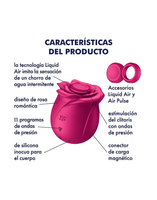 Satisfyer - Pro 2 Classic Blossom - Luchtdruk Vibrator - Roze-Laced-up.nl