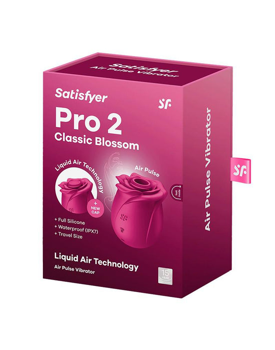 Satisfyer - Pro 2 Classic Blossom - Luchtdruk Vibrator - Roze-Laced-up.nl