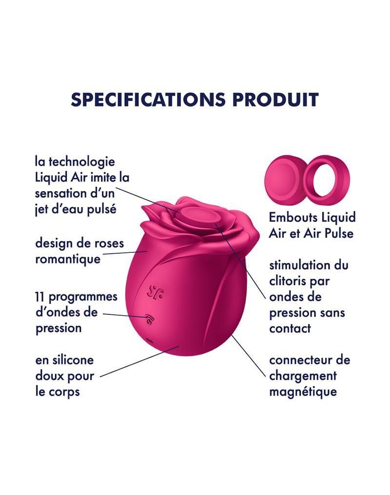 Satisfyer - Pro 2 Classic Blossom - Luchtdruk Vibrator - Roze-Laced-up.nl