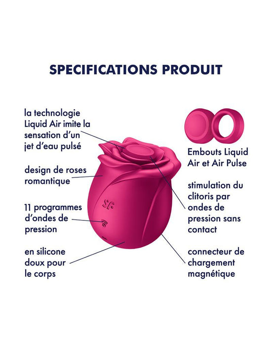 Satisfyer - Pro 2 Classic Blossom - Luchtdruk Vibrator - Roze-Laced-up.nl