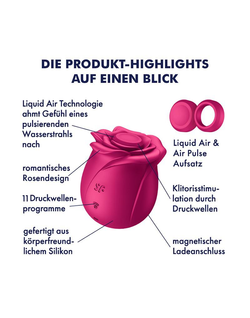 Satisfyer - Pro 2 Classic Blossom - Luchtdruk Vibrator - Roze-Laced-up.nl