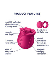 Satisfyer - Pro 2 Classic Blossom - Luchtdruk Vibrator - Roze-Laced-up.nl