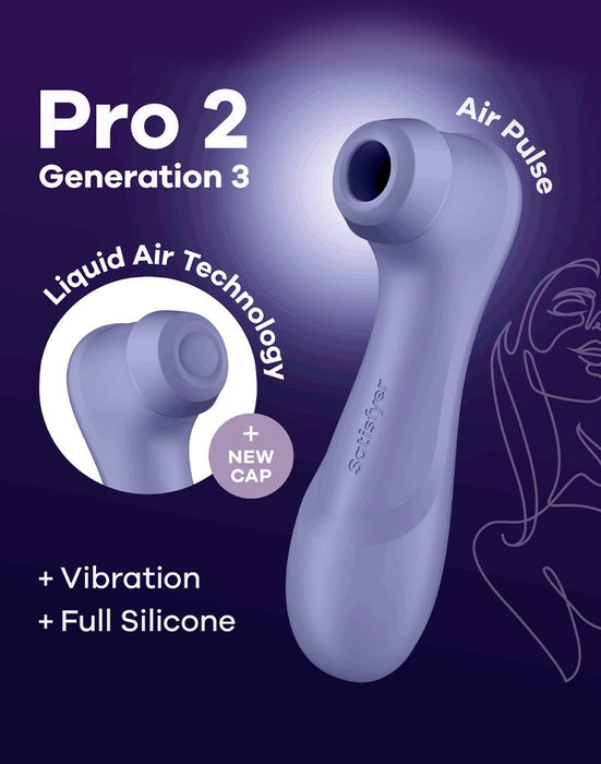 Satisfyer - Pro 2 Generation 3 - Luchtdruk Vibrator - Lila-Laced-up.nl
