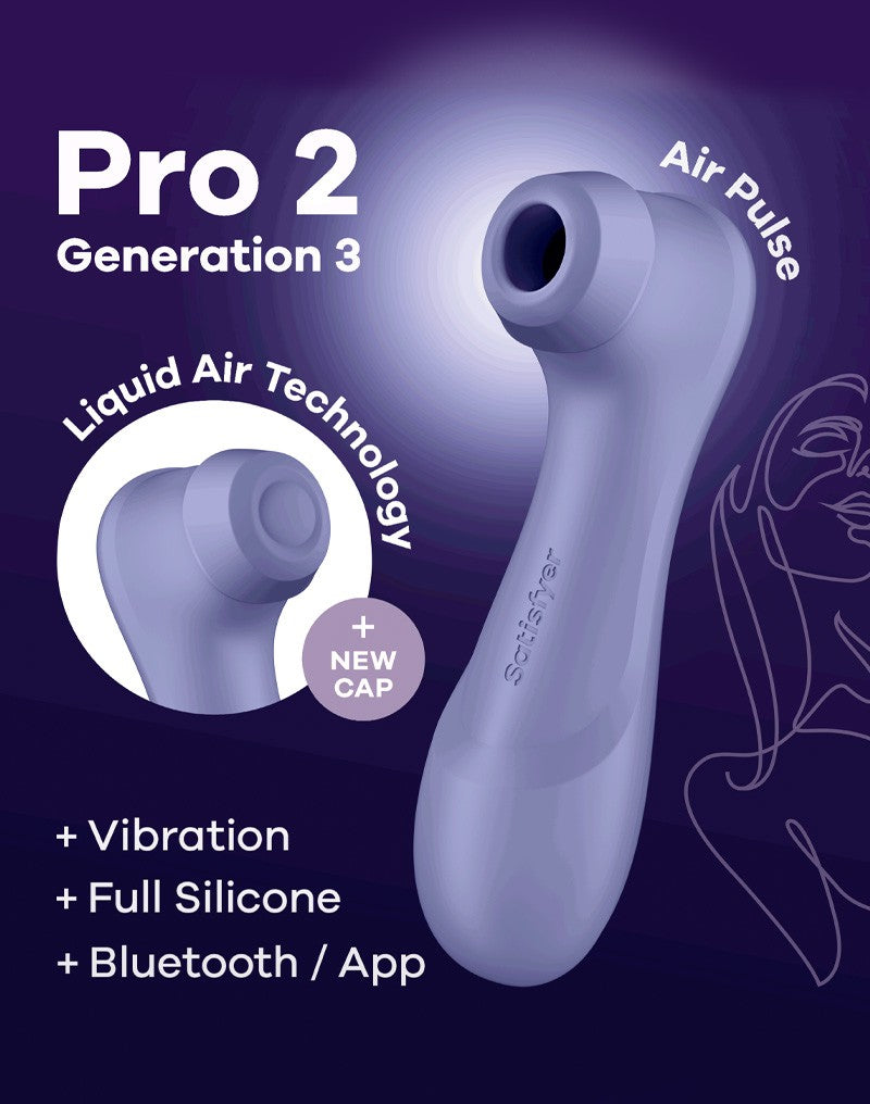 Satisfyer - Pro 2 Generation 3 - Luchtdruk Vibrator Met App Control - Lila-Laced-up.nl