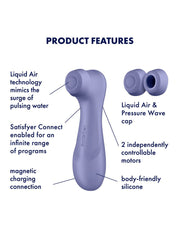 Satisfyer - Pro 2 Generation 3 - Luchtdruk Vibrator Met App Control - Lila-Laced-up.nl