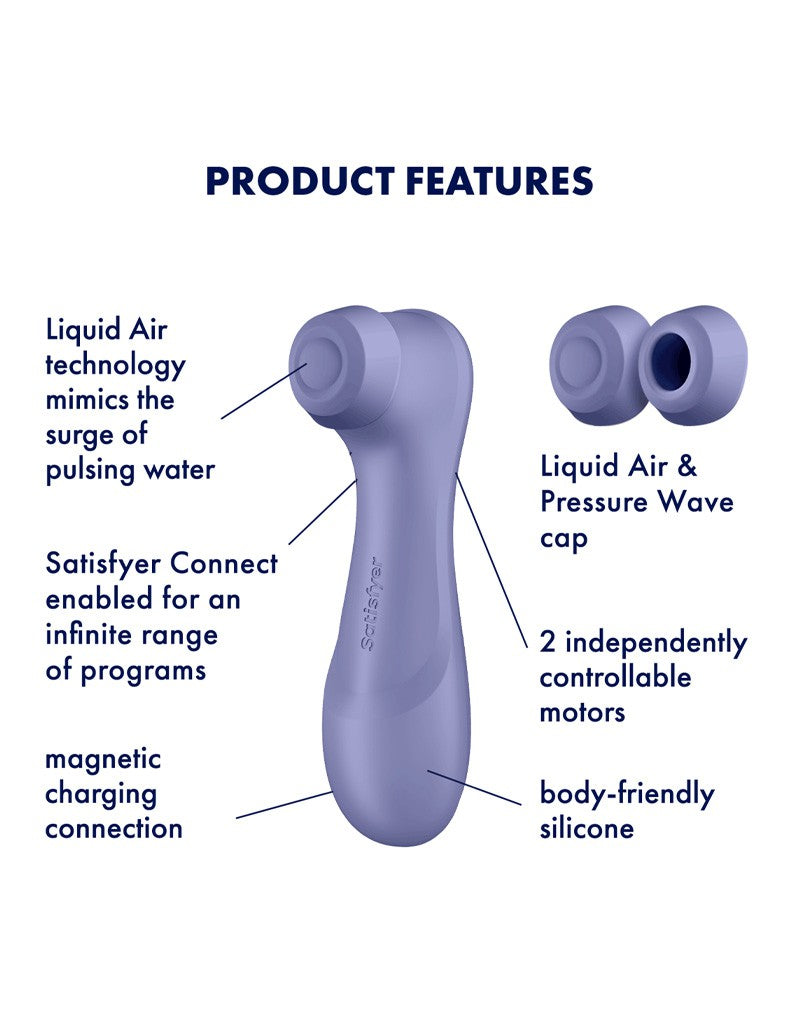 Satisfyer - Pro 2 Generation 3 - Luchtdruk Vibrator Met App Control - Lila-Laced-up.nl