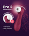 Satisfyer - Pro 2 Generation 3 - Luchtdruk Vibrator - Rood-Laced-up.nl
