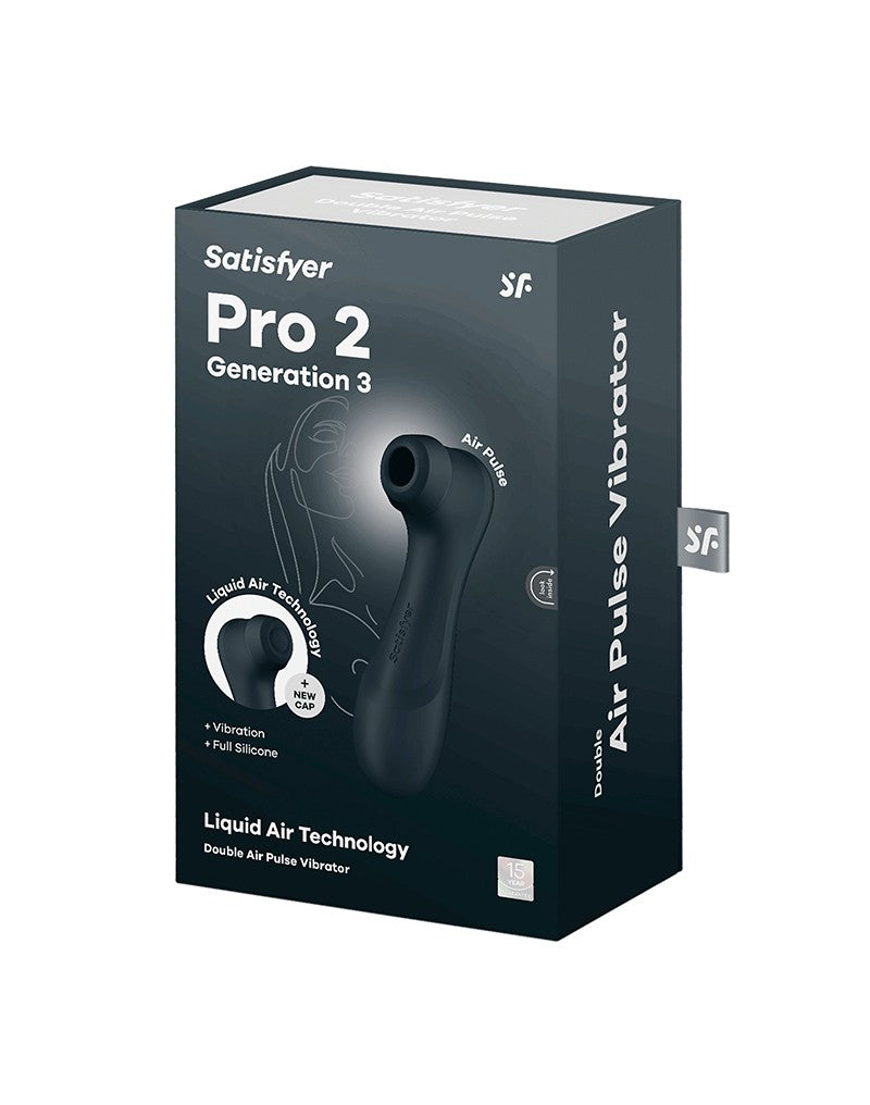 Satisfyer - Pro 2 Generation 3 - Luchtdruk Vibrator - Zwart-Laced-up.nl