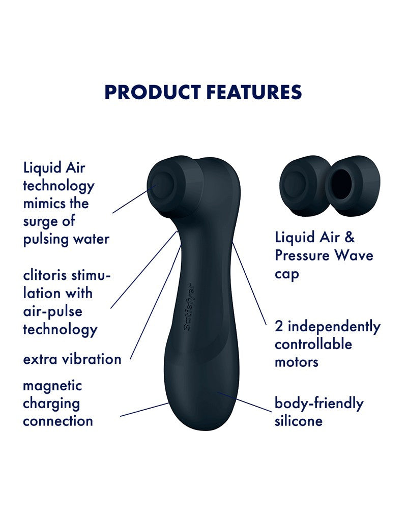 Satisfyer - Pro 2 Generation 3 - Luchtdruk Vibrator - Zwart-Laced-up.nl