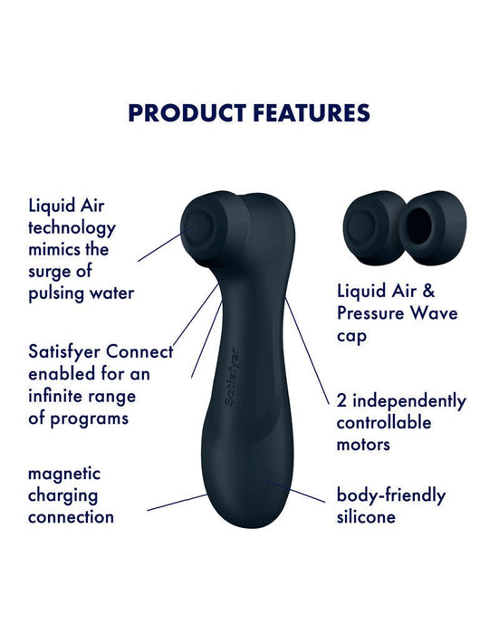 Satisfyer - Pro 2 Generation 3 Luchtdruk Vibrator met App Control - Zwart-Laced-up.nl